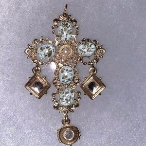 Handmade Gold Cross Necklace Pendant✨